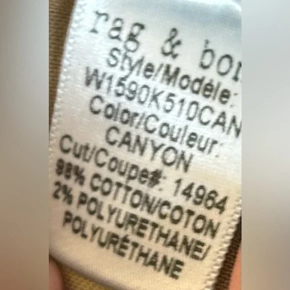 Rag & Bone low rise Dre jeans, dark wash. Slight distress, women’s size 31. - Picture 9 of 9